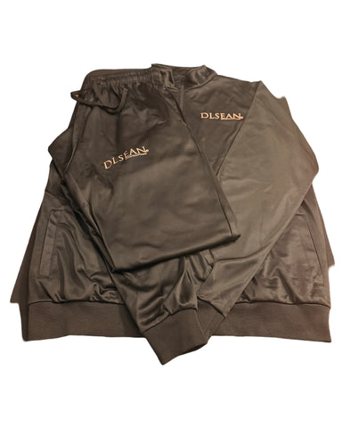 DLSEAN Black/Peach track suit